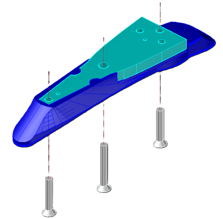 Sabfoil / Moses Front Wing Adapter for Fliteboard