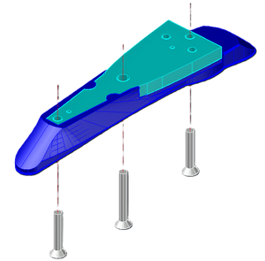 Sabfoil / Moses Front Wing Adapter for Fliteboard