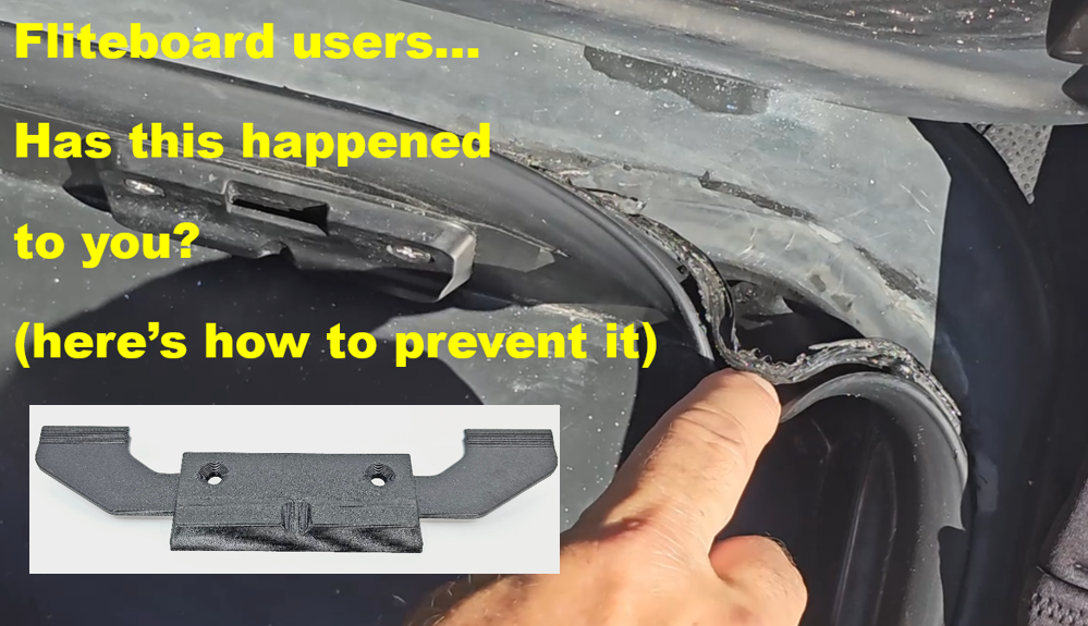 Fliteboard Battery Hook-Avoid gasket tears!