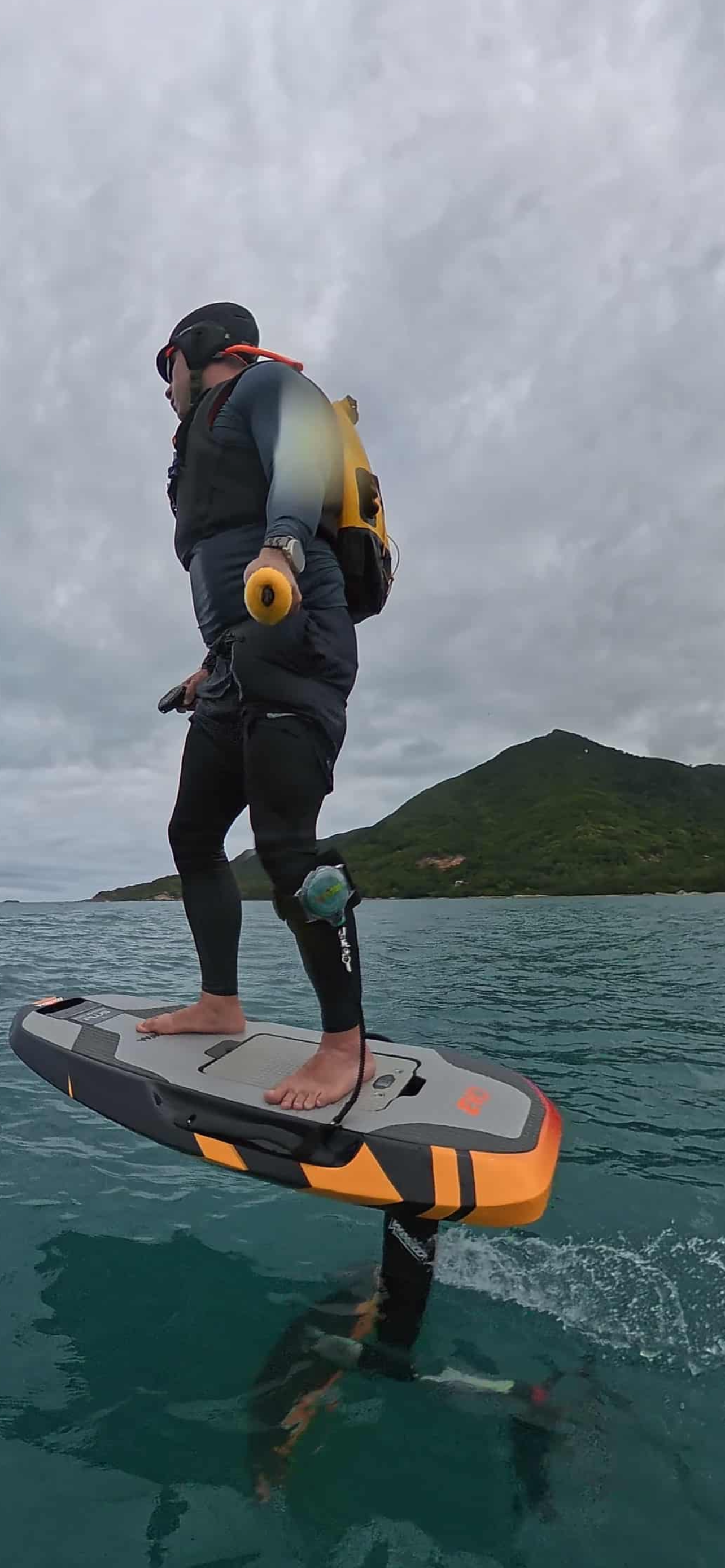 FoilSolutions Retracting Leash Ankle / leg cuff Combo Kit