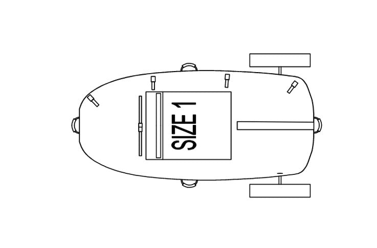 Size 1 EfoilSolutions V2 Carts / Trolleys (4'6" or smaller) ***FREE SHIPPING to USA & Canada***