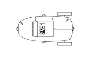 Size 1 EfoilSolutions V2 Carts / Trolleys (4'6" or smaller) ***FREE SHIPPING to USA & Canada***