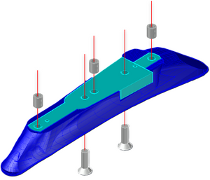 Sabfoil / Moses Front Wing Adapter for Waydoo