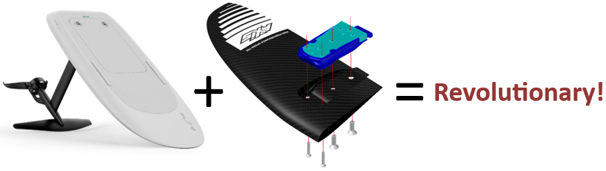 Axis Black Series Front Wing Adapter for Fliteboard